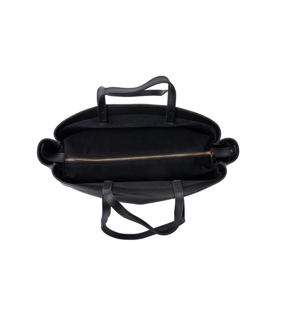Schultertasche, 100 % Polyvinylleder, Schwarz