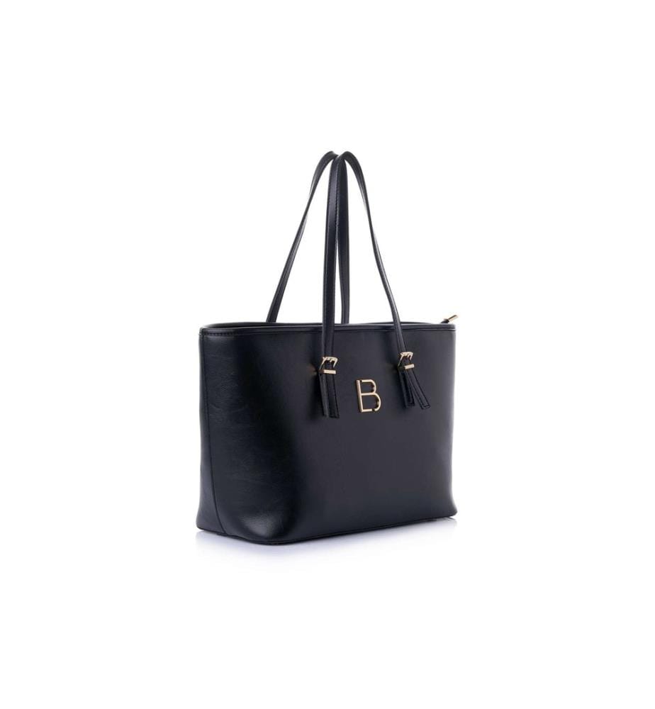 Tragetasche, 100 % Polyvinylleder, Schwarz