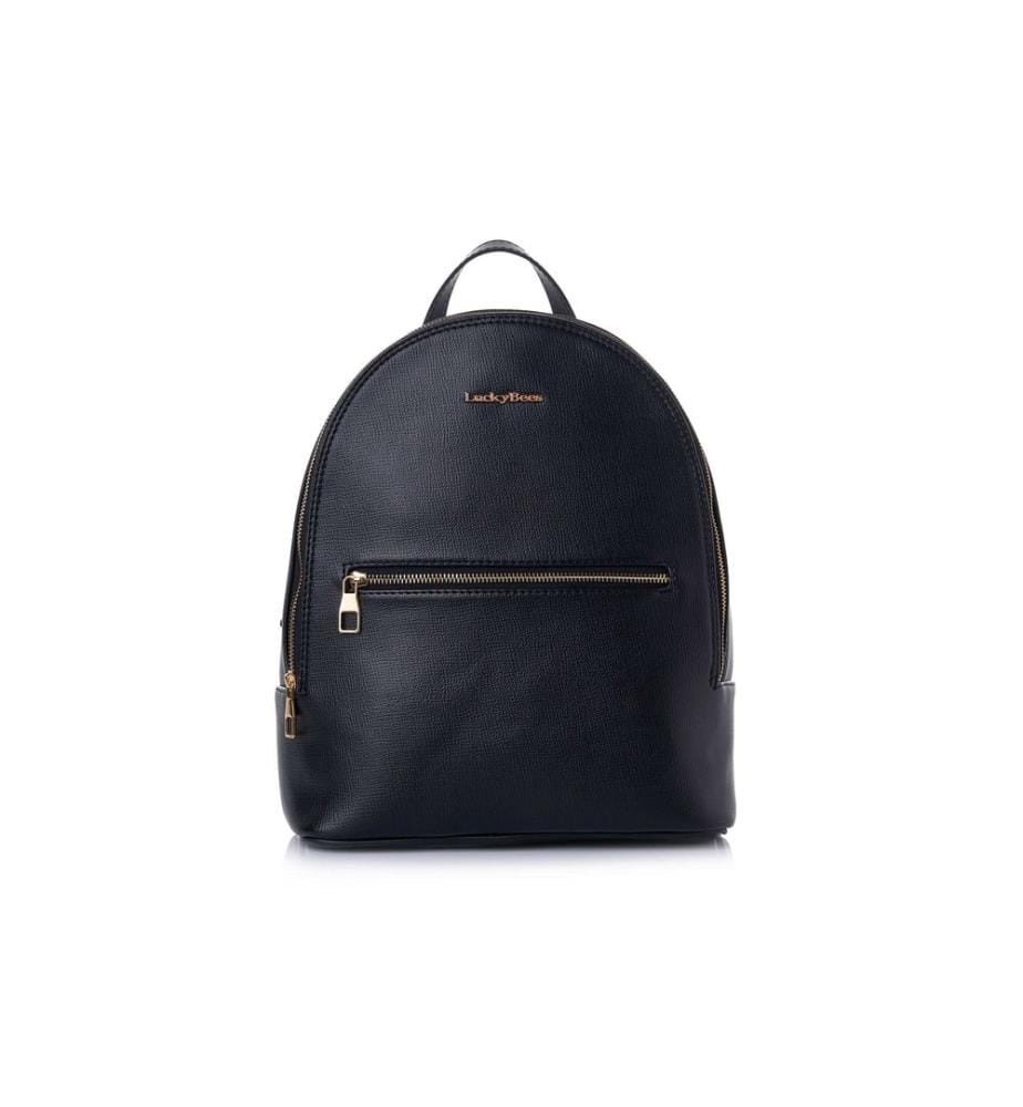 Rucksack, 100 % Polyvinylleder, Schwarz