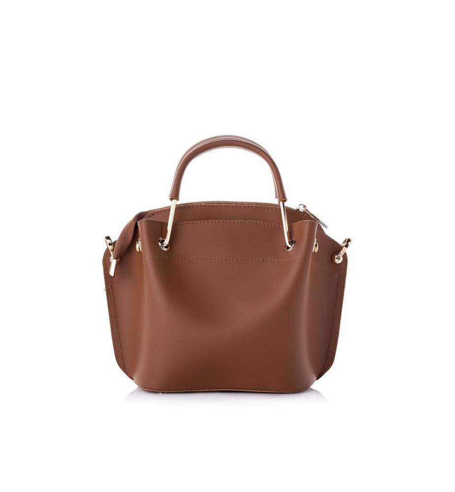 Sac bandoulière, 100 % cuir polyvinyle, beige