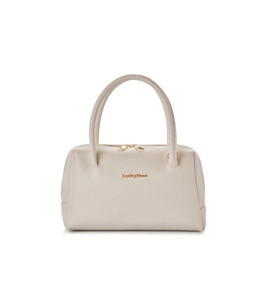 Sac bandoulière, 100 % cuir polyvinyle, blanc
