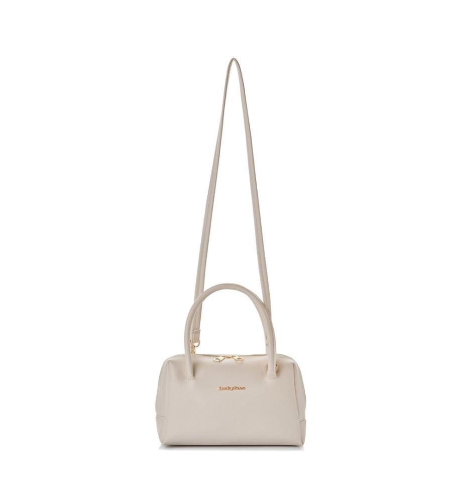 Sac bandoulière, 100 % cuir polyvinyle, blanc