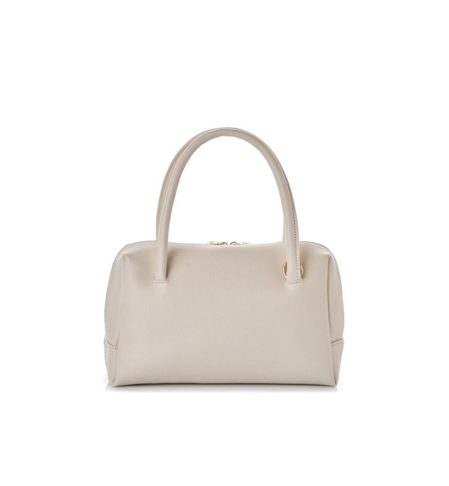Sac bandoulière, 100 % cuir polyvinyle, blanc