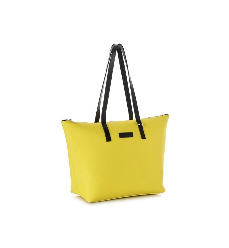 Tragetasche, 100 % Polyvinylleder, Gelb