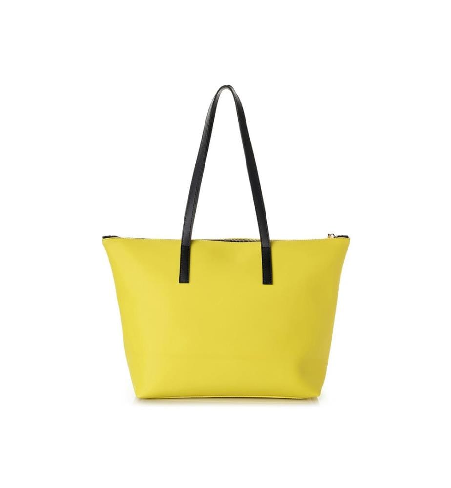 Tragetasche, 100 % Polyvinylleder, Gelb