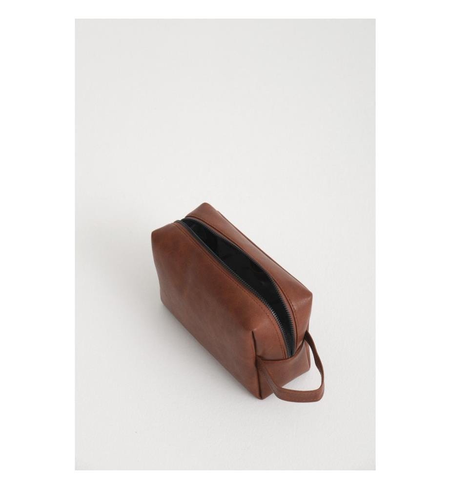 Handtasche, 100 % PU-Leder, Hellbraun
