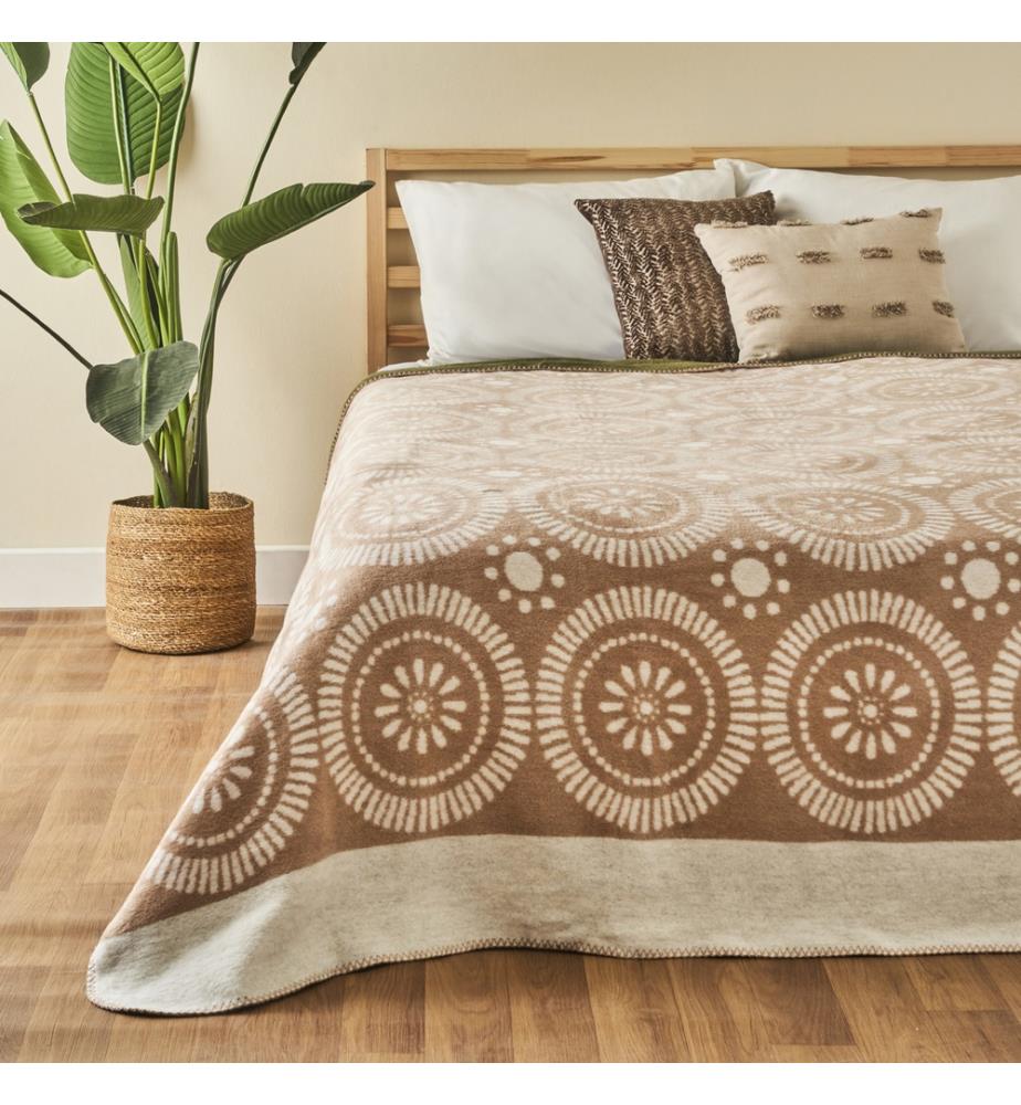 Oriane double blanket 180x220 cm - Beige