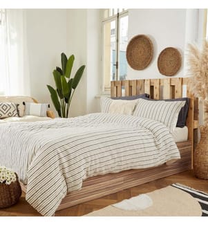 Double comforter cover Sevilla 200x220 cm - Anthracite