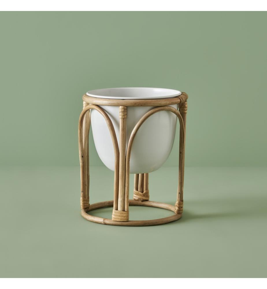 Glim planter 22x22x25 cm - Cream