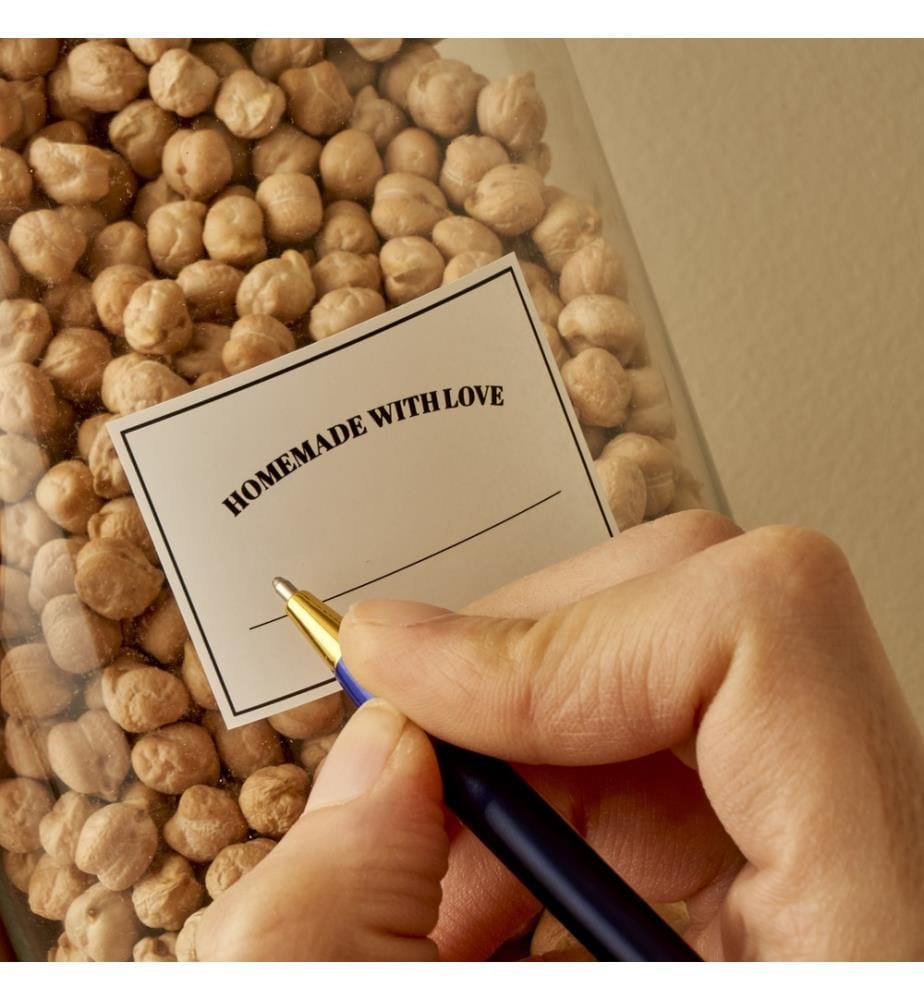 Homemade jar label 30.5x21.5 cm - White