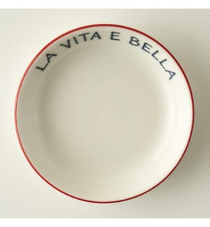 Porcelain serving bowl - Red
