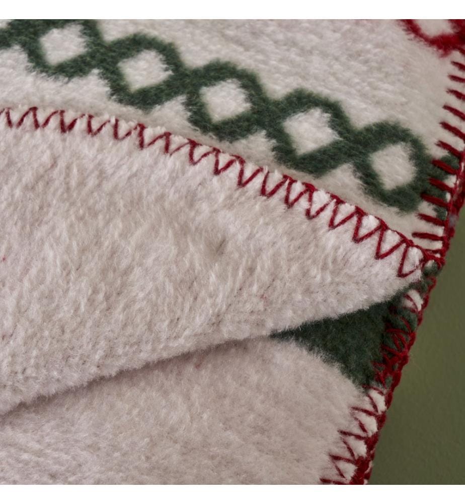 Let It Snow TV blanket 130x170 cm - Red and green