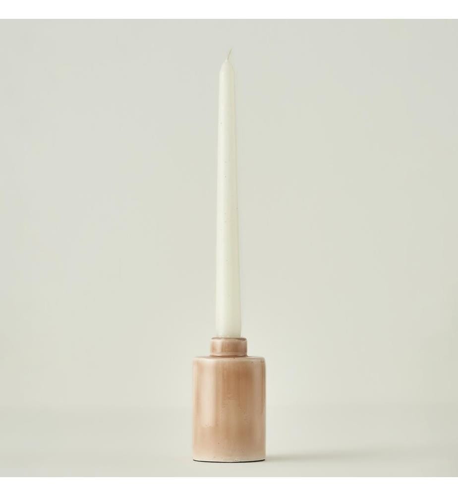 Bougeoir Adella 3x3x10 cm - Beige