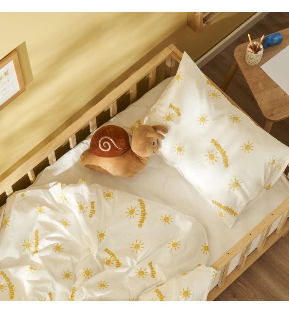 Hello Kids comforter cover set - Yellow