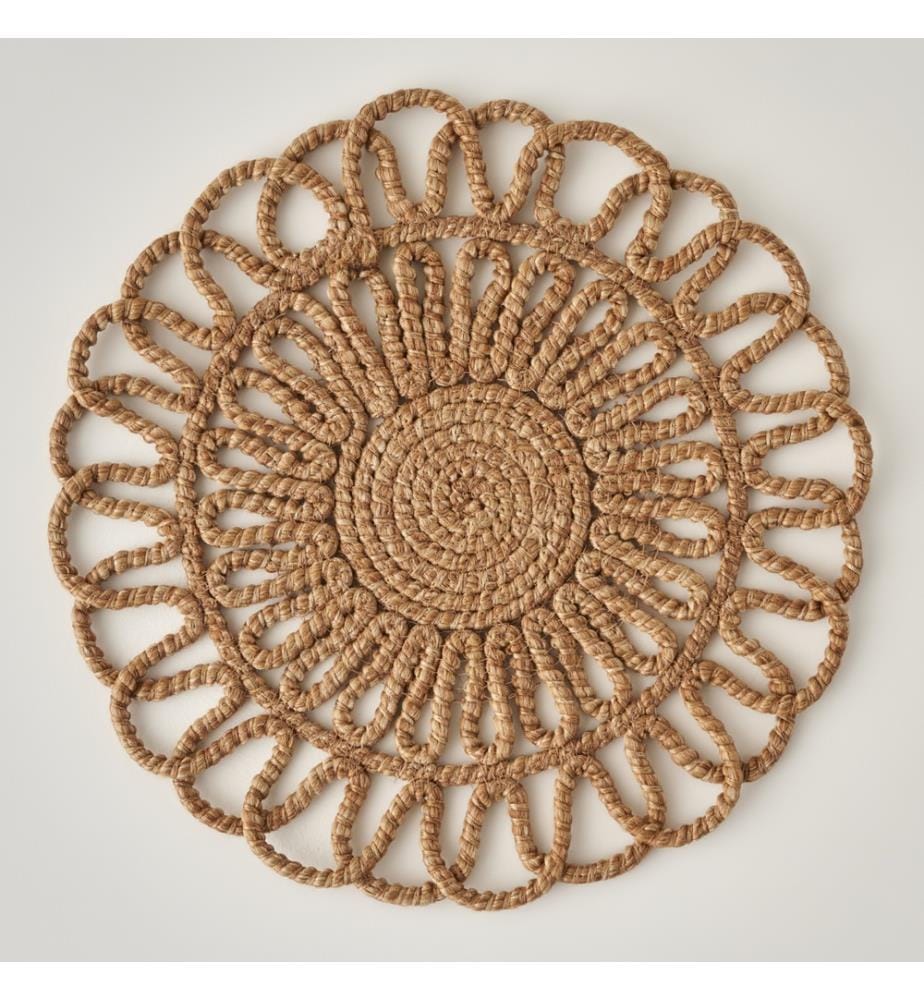Rosy woven placemat - Brown