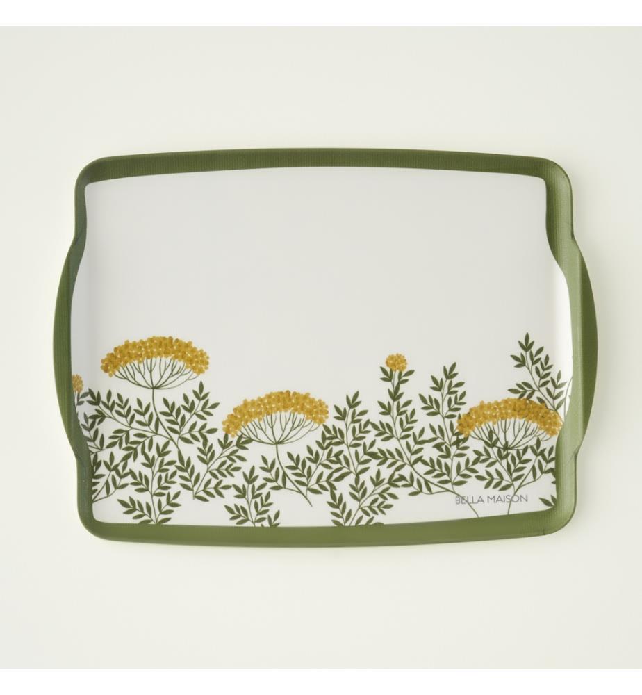 Garden melamine tray 42x31 cm - Green