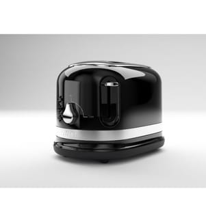 Toaster mit Klemmen - Moderna - Schwarz 2 Scheiben, 685-815W
