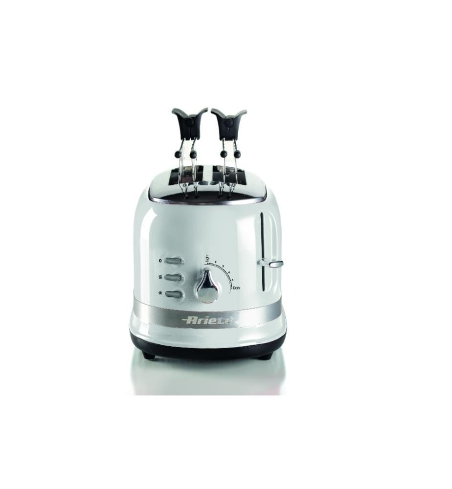 Toaster mit Klemmen - Moderna - Weiss 2 Scheiben, 685-815W
