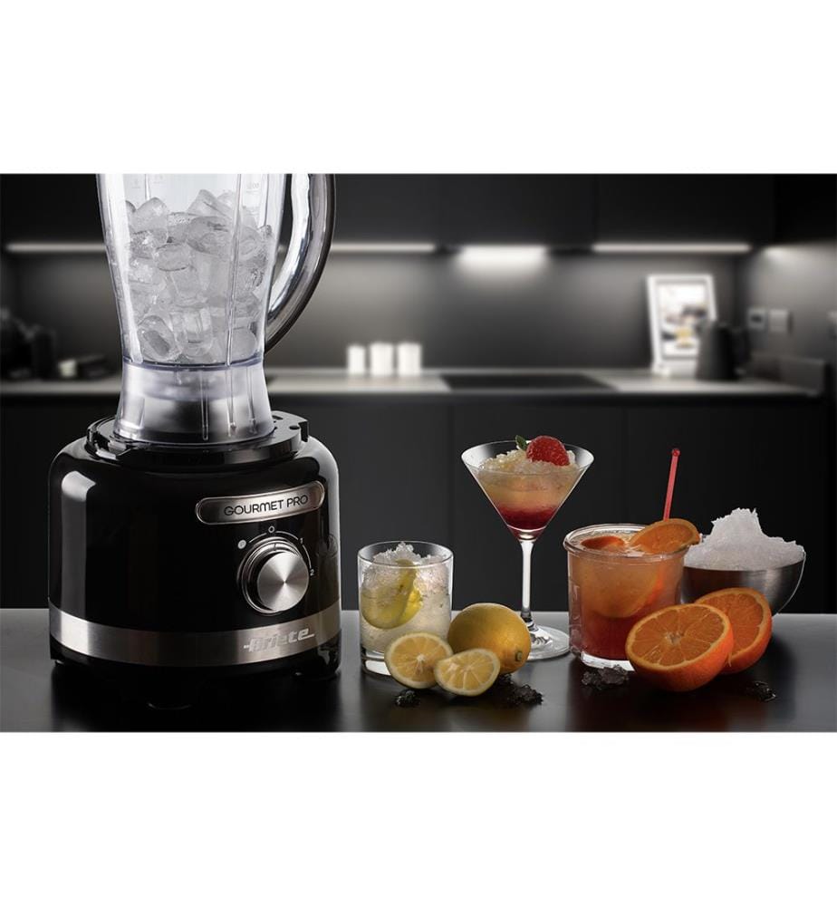 Küchenmaschine, Zerkleinerer 3 L, Mixer 2 L, 3 Geschwindigkeiten + Pulse, 1000 W - Schwarz