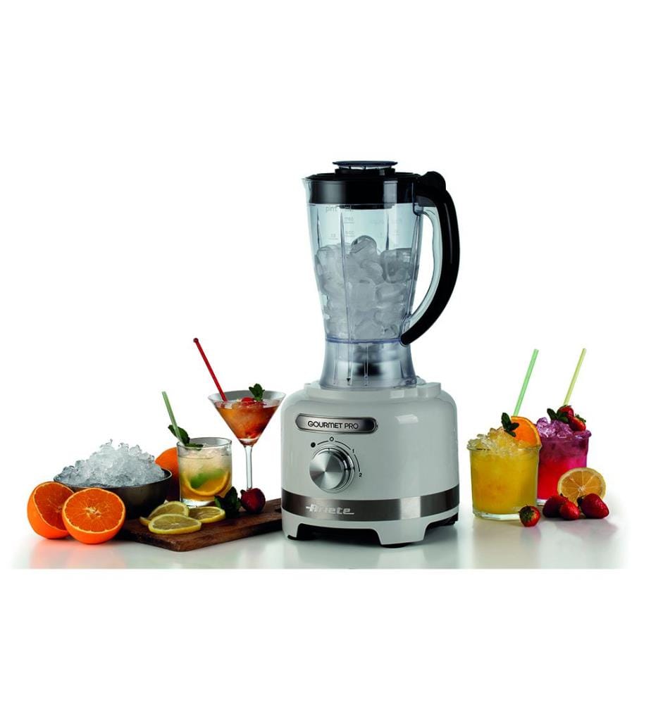 Küchenmaschine, Zerkleinerer 3 L, Mixer 2 L, 3 Geschwindigkeiten + Pulse, 1000 W - Weiss