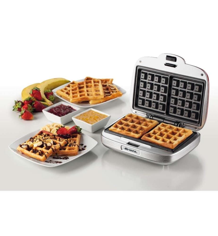 Ferro per waffle - Party Time - Rosso 2 piastre antiaderenti