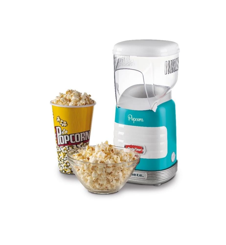 Macchina per popcorn - Party Time - Cottura ad aria calda blu, con tazza