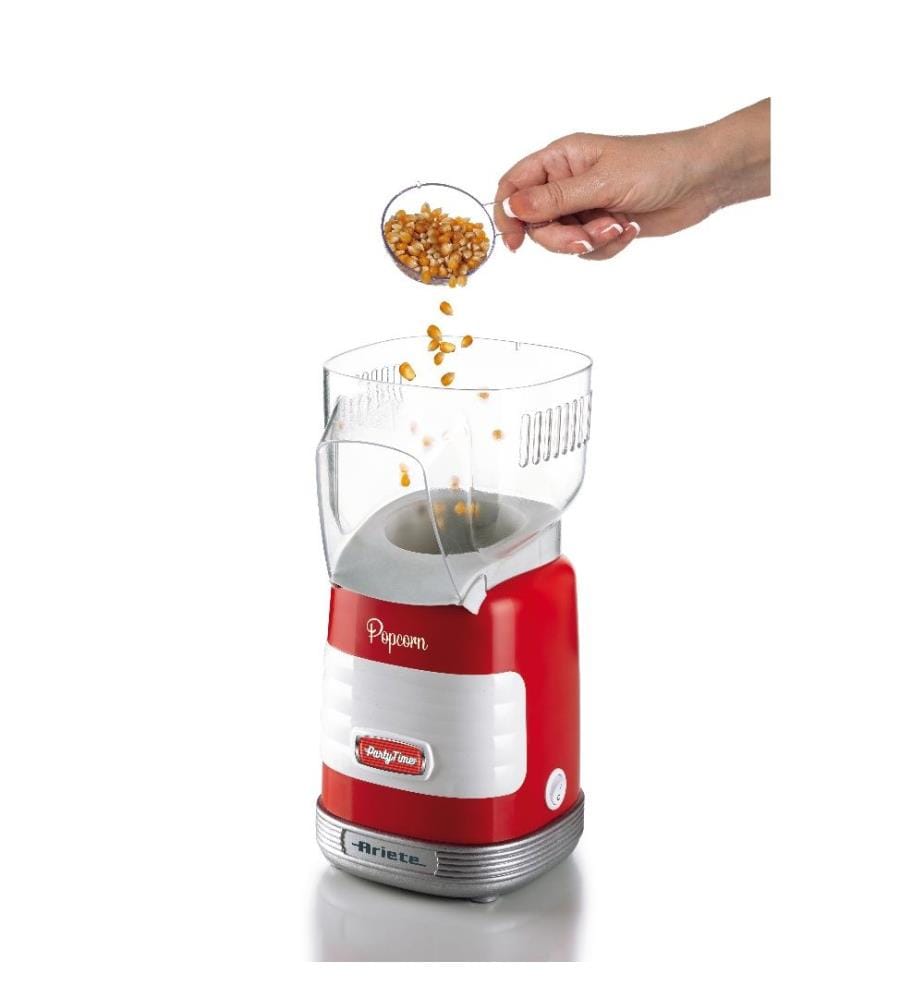 Popcorn Machine - Party Time - Red Hot Air Cooking, Mug Included