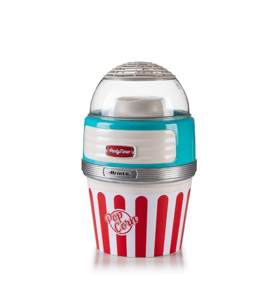 Popcorn Machine - Party Time - blue Hot Air Cooking, Mug Included