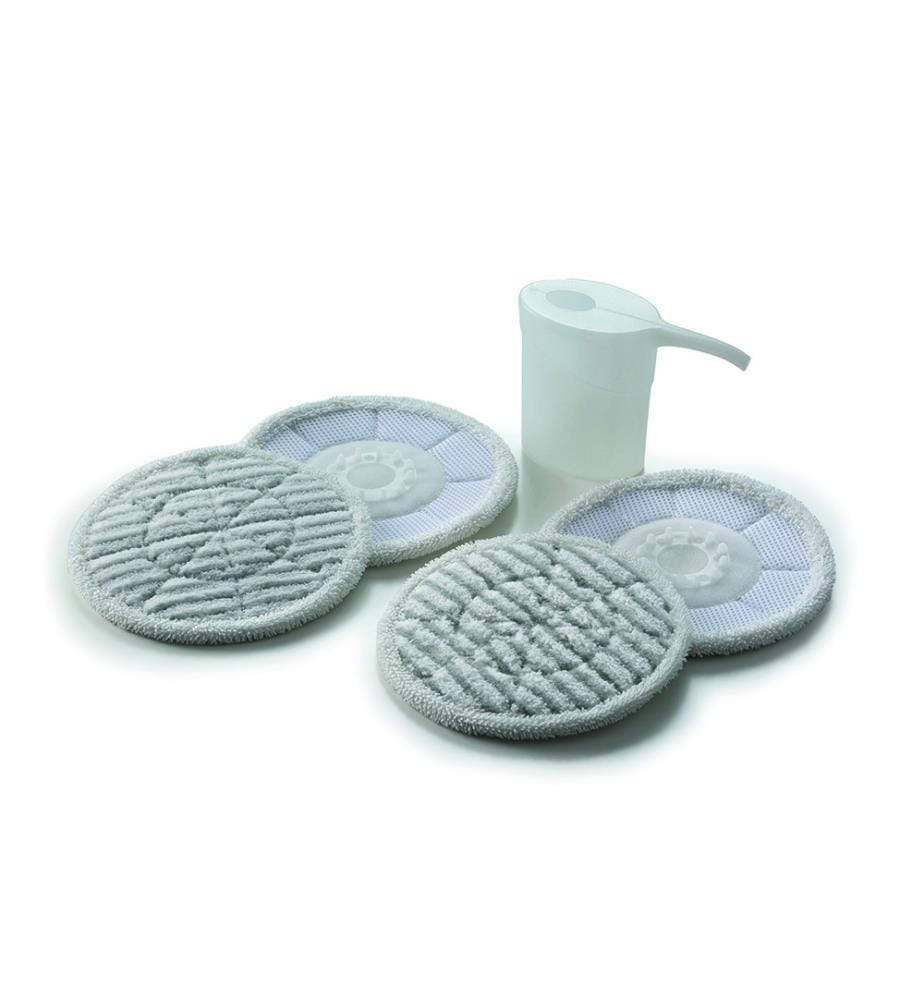 Nettoyeur Vapeur Double 2 Lingettes Rotatives