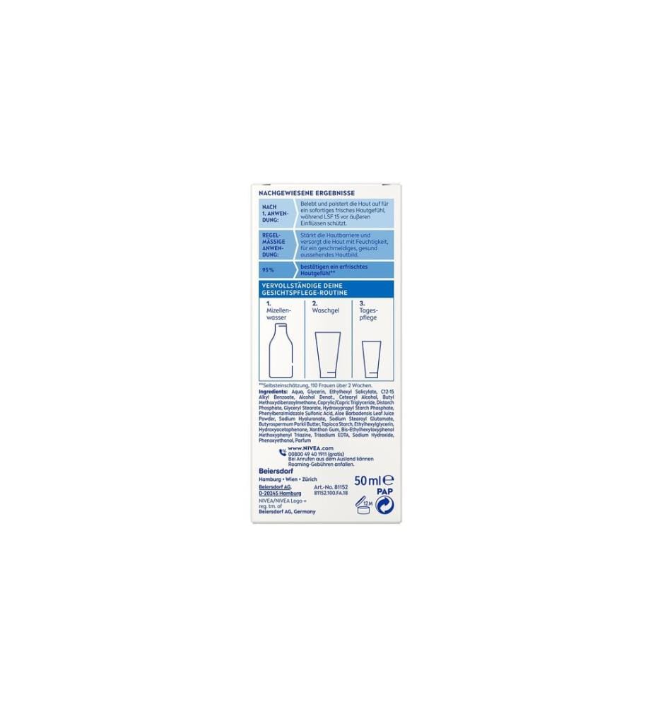 NIVEA Erfrischende Tagespflege LSF 15 50 g