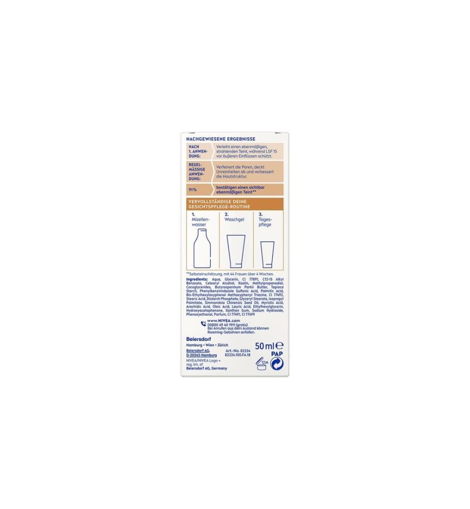 NIVEA Soin de jour BB 5en1 Moyen SPF 15 50 ml