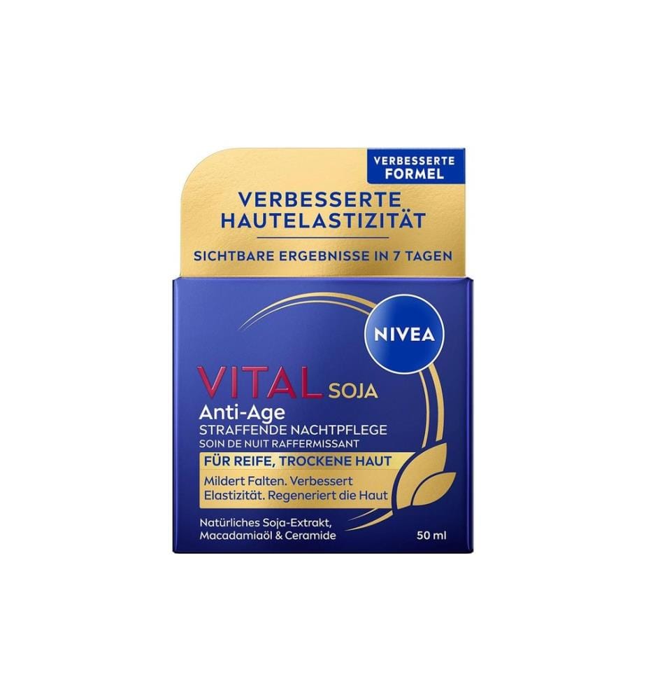 Crème de nuit NIVEA Vital Soja Anti-âge 50 ml