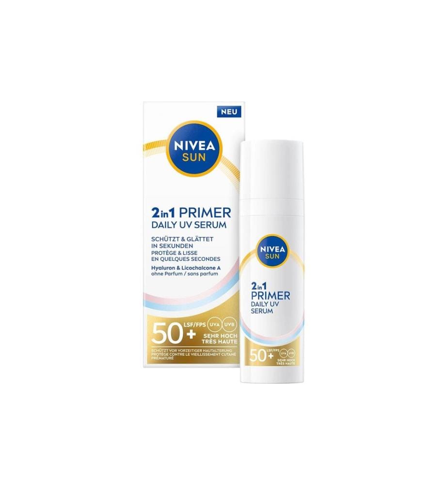 NIVEA SUN UV Face 2in1 Primer Daily UV Serum LSF 50+ 30 ml