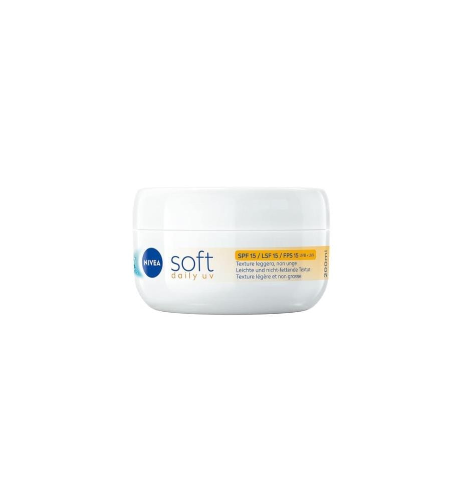 CRÈME HYDRATANTE RAFRAÎCHISSANTE NIVEA Soft POT SPF 15 200 ml