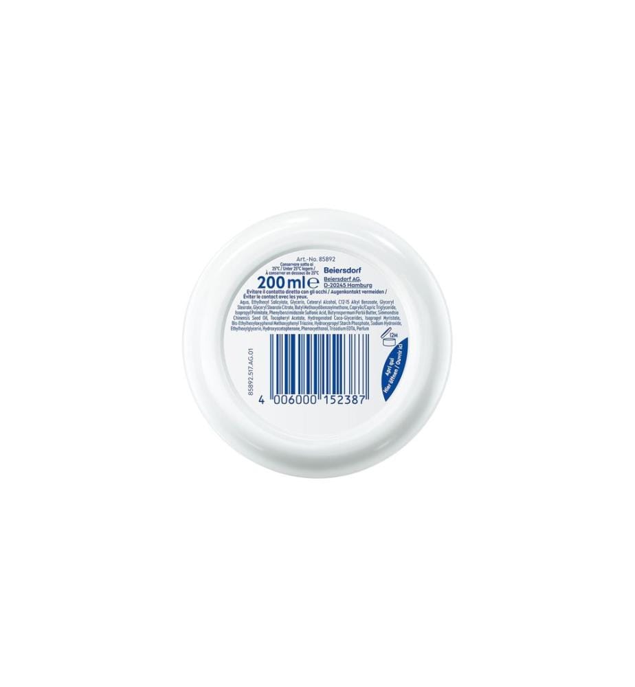 CRÈME HYDRATANTE RAFRAÎCHISSANTE NIVEA Soft POT SPF 15 200 ml