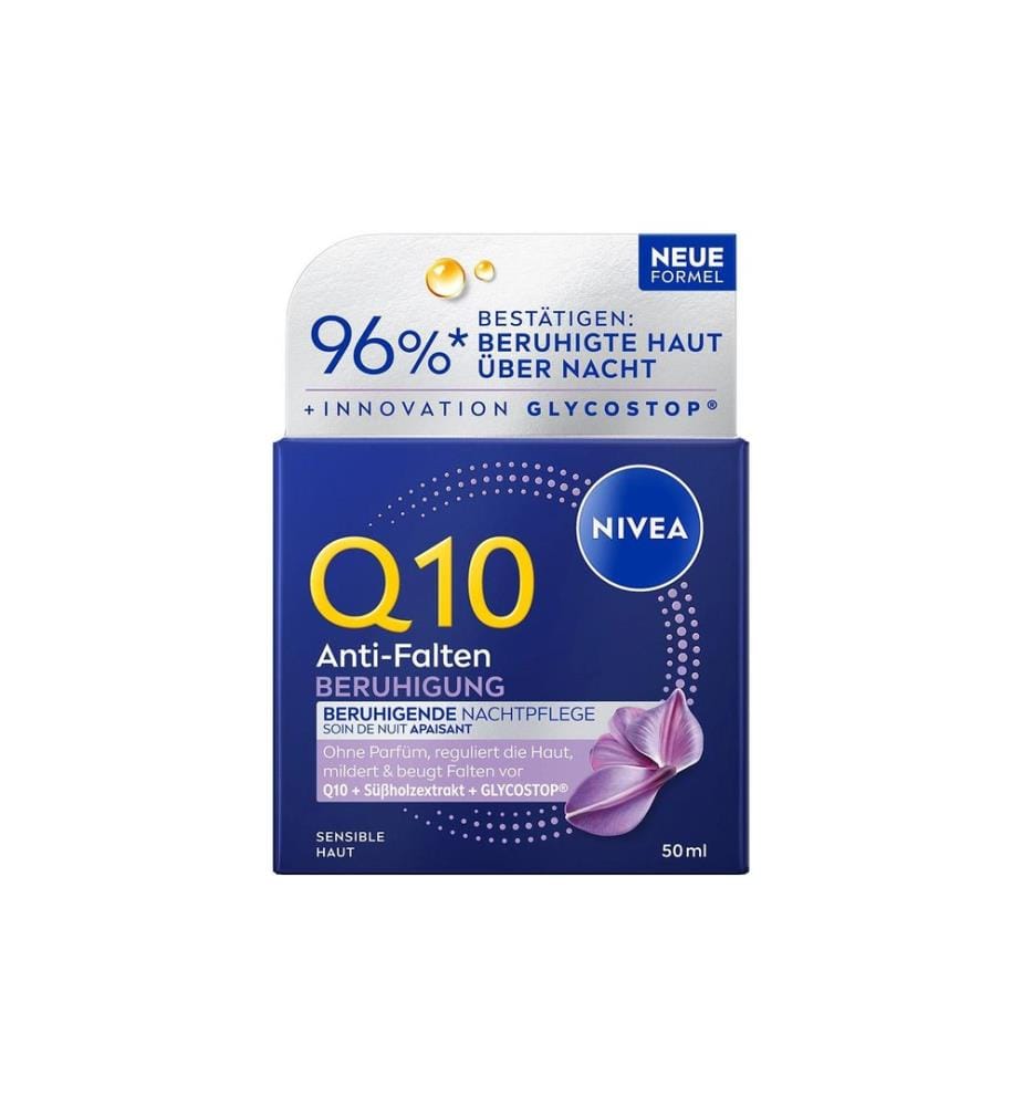 NIVEA Nachtcrème Q10 Anti-Falten Beruhigend 50 ml