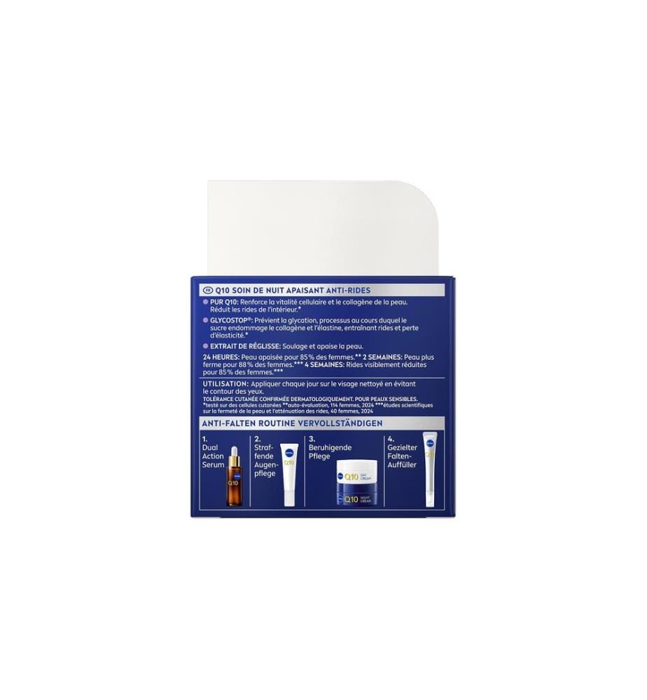 NIVEA Nachtcrème Q10 Anti-Falten Beruhigend 50 ml