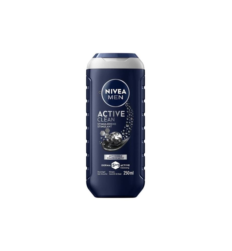 Gel douche NIVEA MEN Active Clean 250 ml