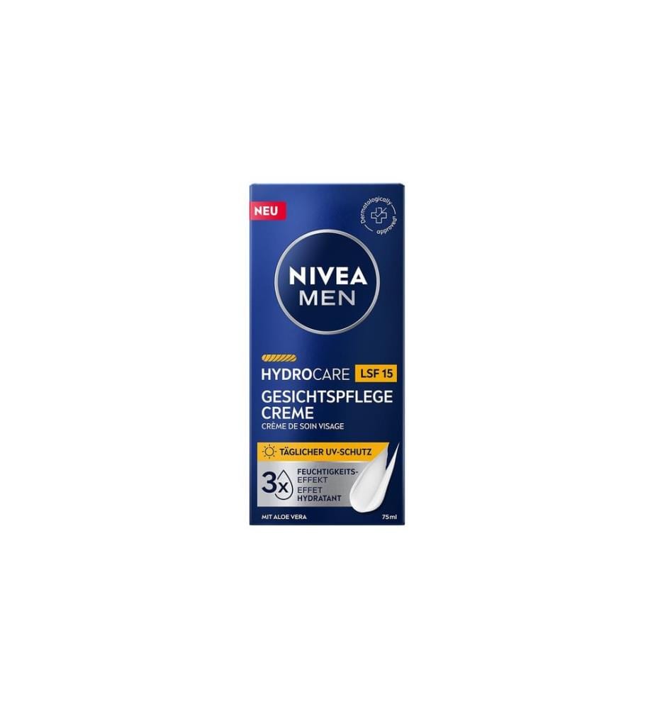 NIVEA MEN Gesichtspflege Hydrocare Creme LSF15 75 ml