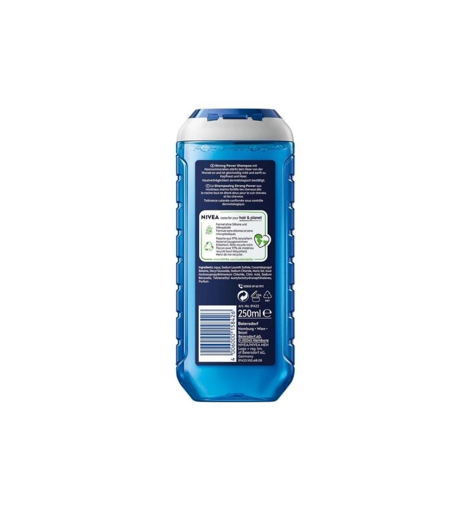 NIVEA MEN Shampoo Strong Power pH-Optimal 250 ml