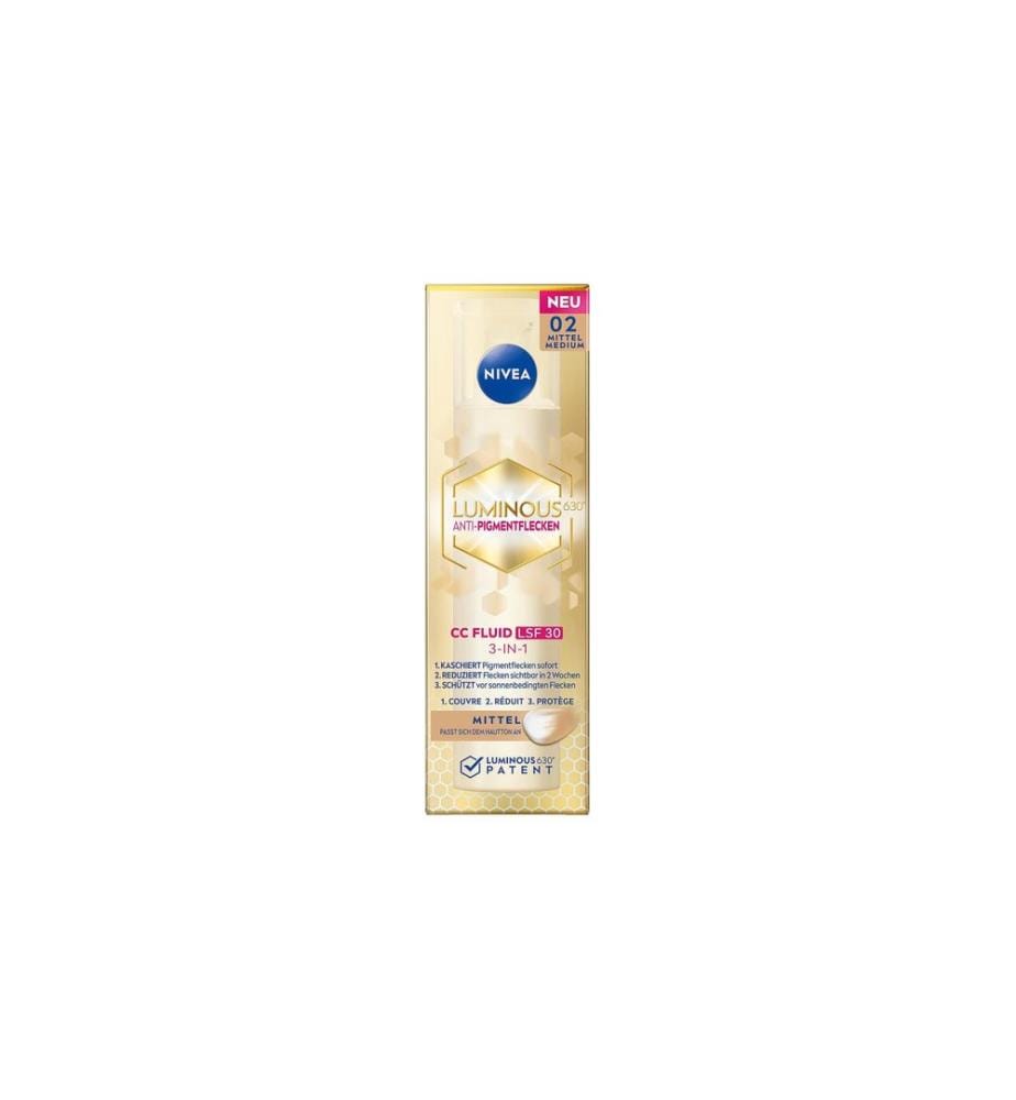 Nivea CC Cream Cellular Luminous630 3-in-1 LSF30 Medium