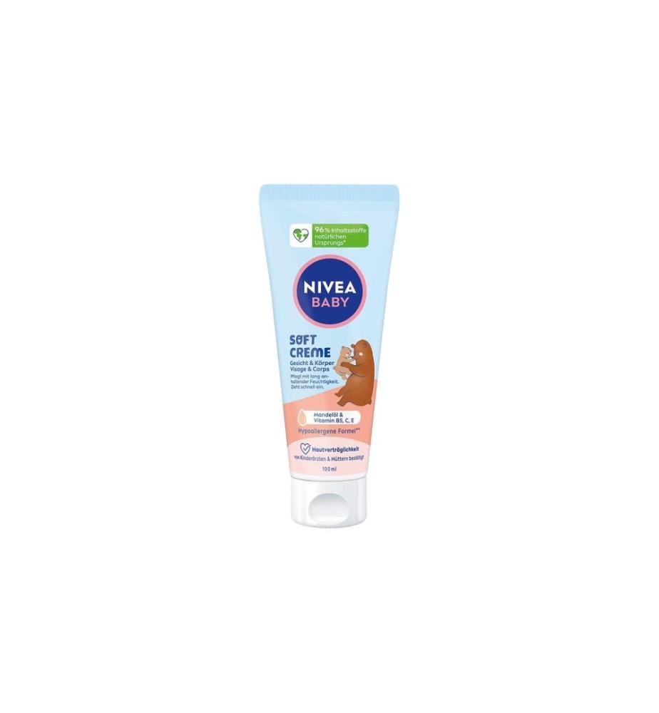 NIVEA BABY Baby-Pflegecreme Soft Gesicht & Körper 100 ml