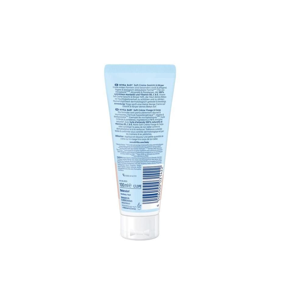 NIVEA BABY Baby-Pflegecreme Soft Gesicht & Körper 100 ml