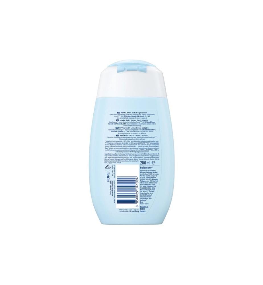 NIVEA BABY Baby-Pflegelotion Sanft & Leicht 200 ml