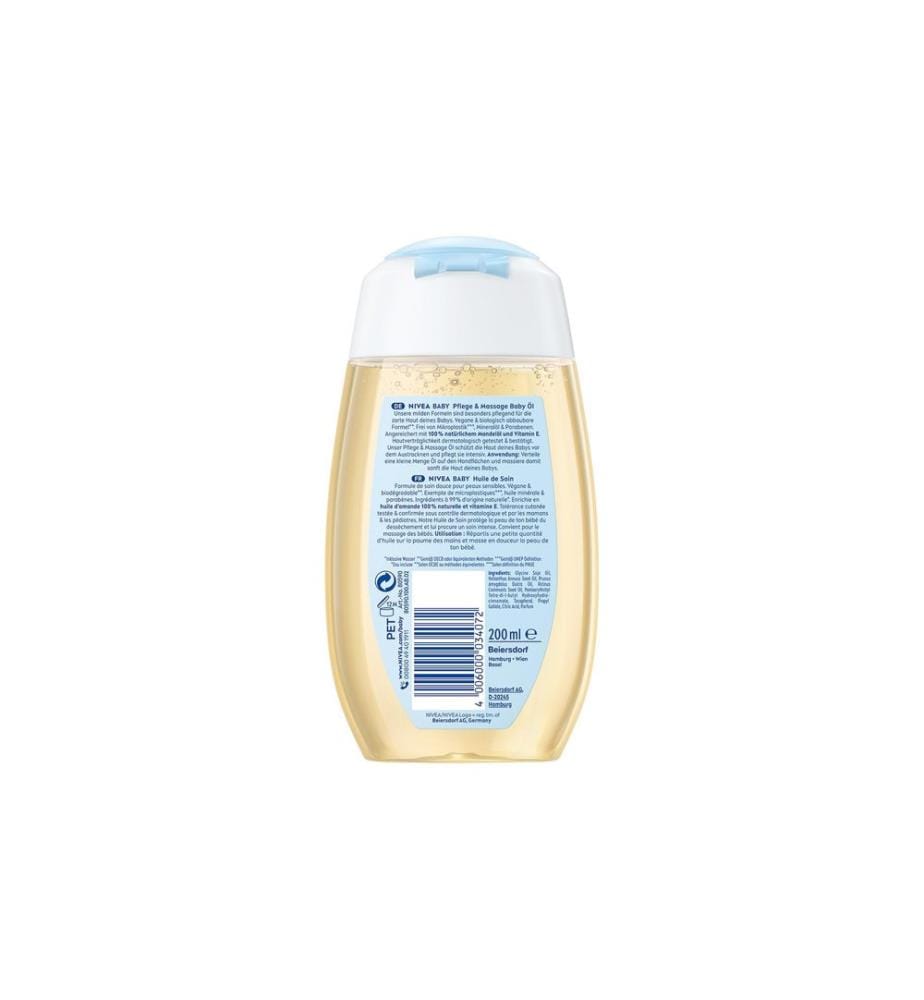 NIVEA BABY Huile de soin et massage bébé 200 ml