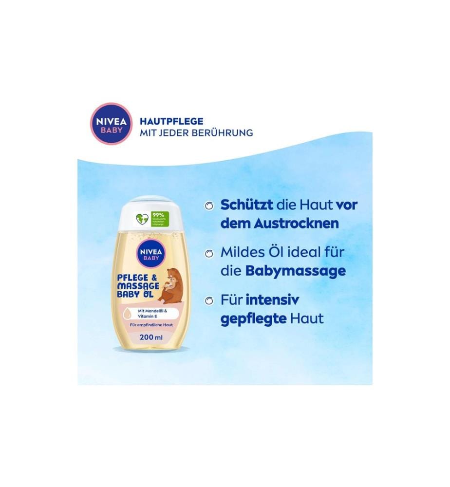 NIVEA BABY Huile de soin et massage bébé 200 ml