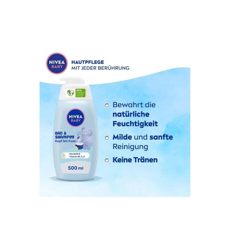 NIVEA BABY Bad & Shampoo Kopf bis Fuss 500 ml