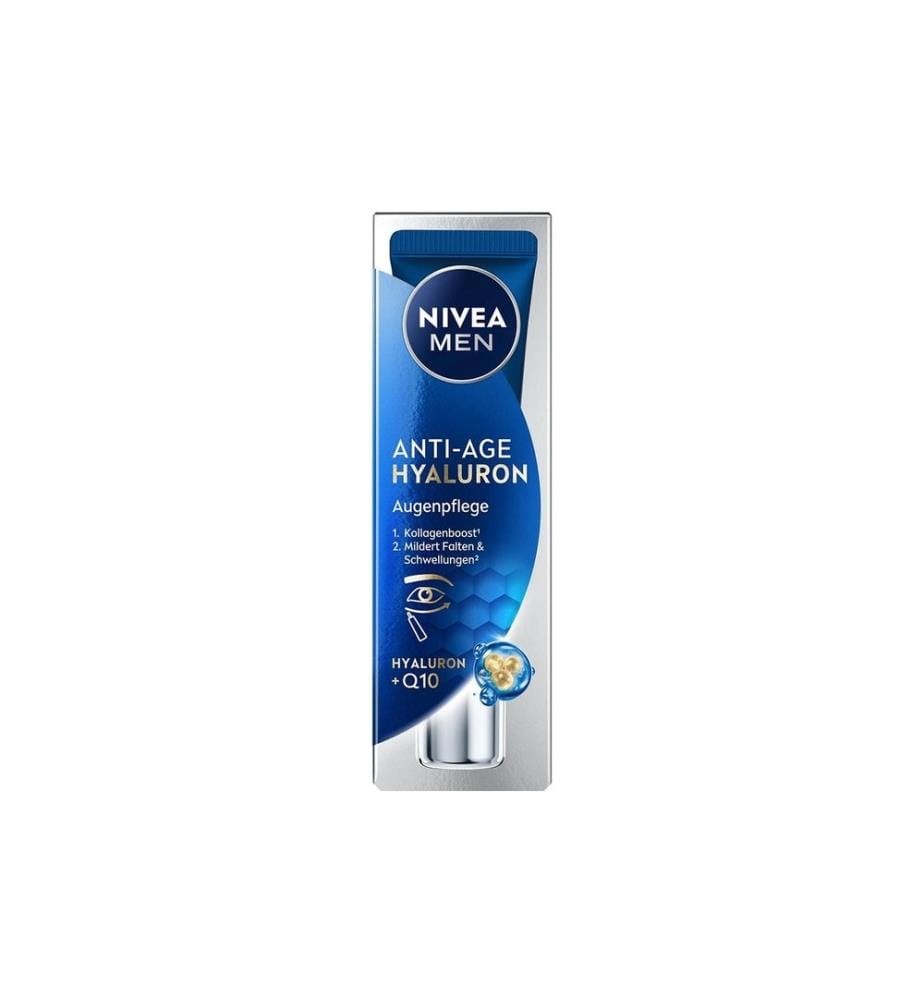 NIVEA MEN Crème pour les yeux Anti-Age Hyaluron Power Hyaluron et Q10 15 ml
