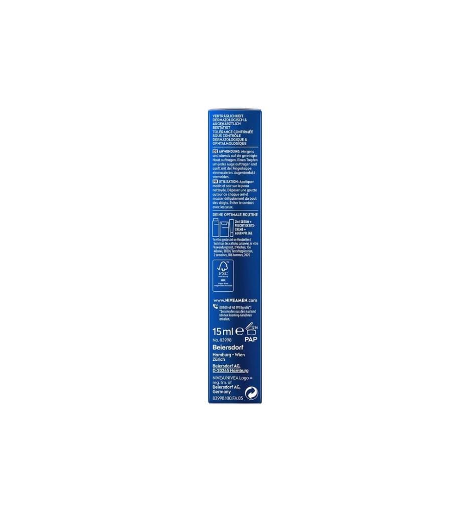 NIVEA MEN Crème pour les yeux Anti-Age Hyaluron Power Hyaluron et Q10 15 ml