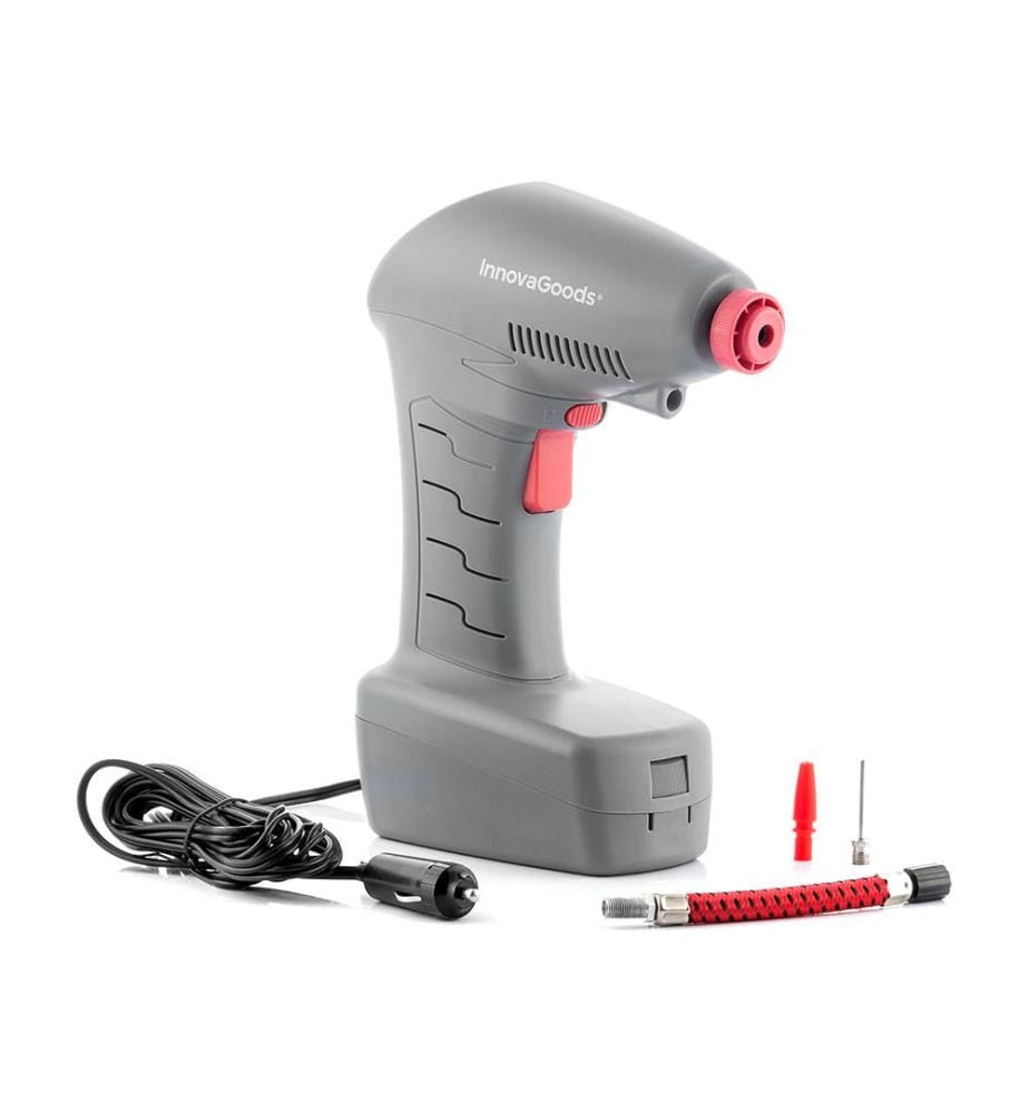 Compresseur d'Air Portable avec Lumière LED Airpro+ - Gris